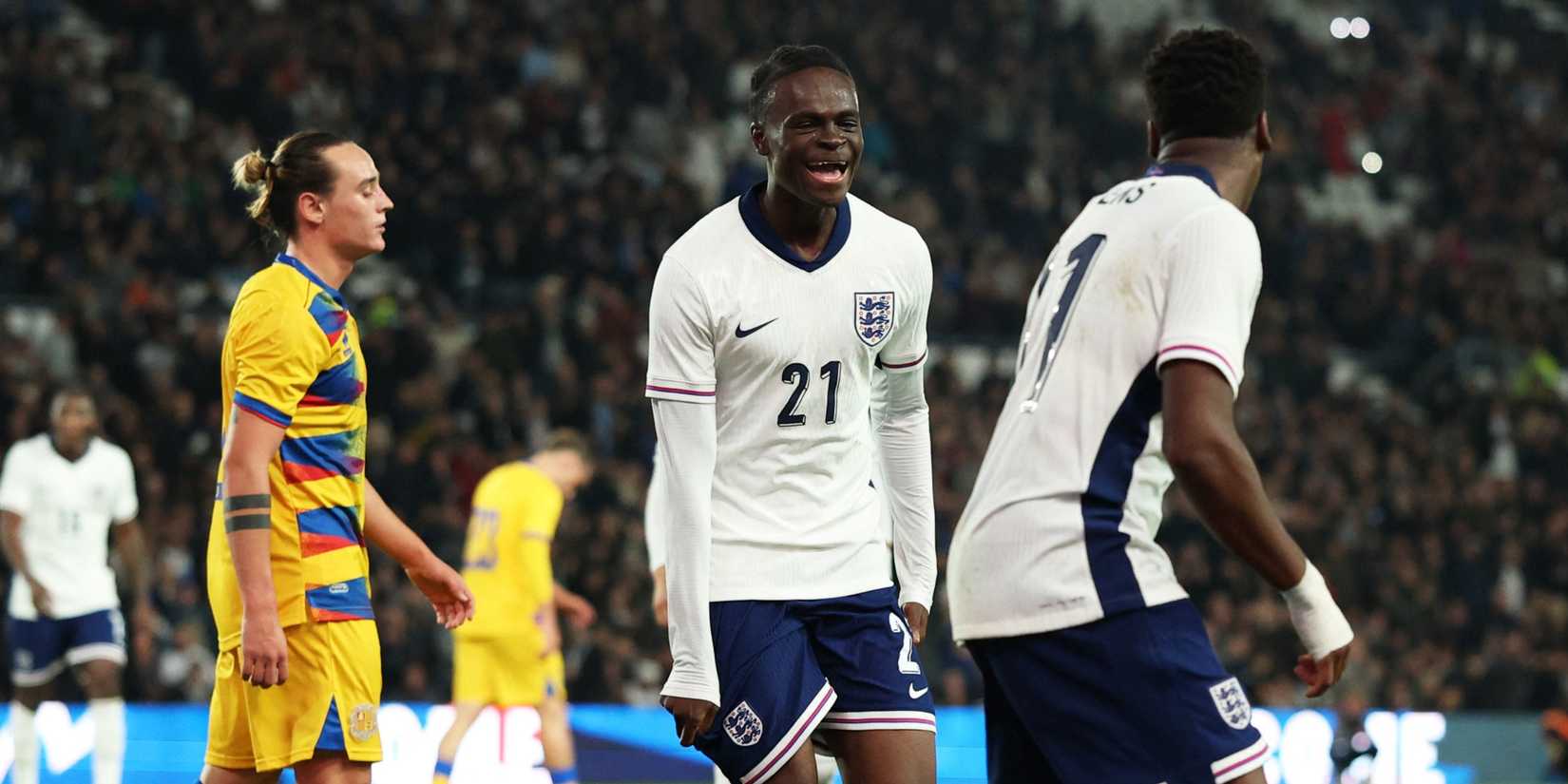 Tyrique George with England Under-21's