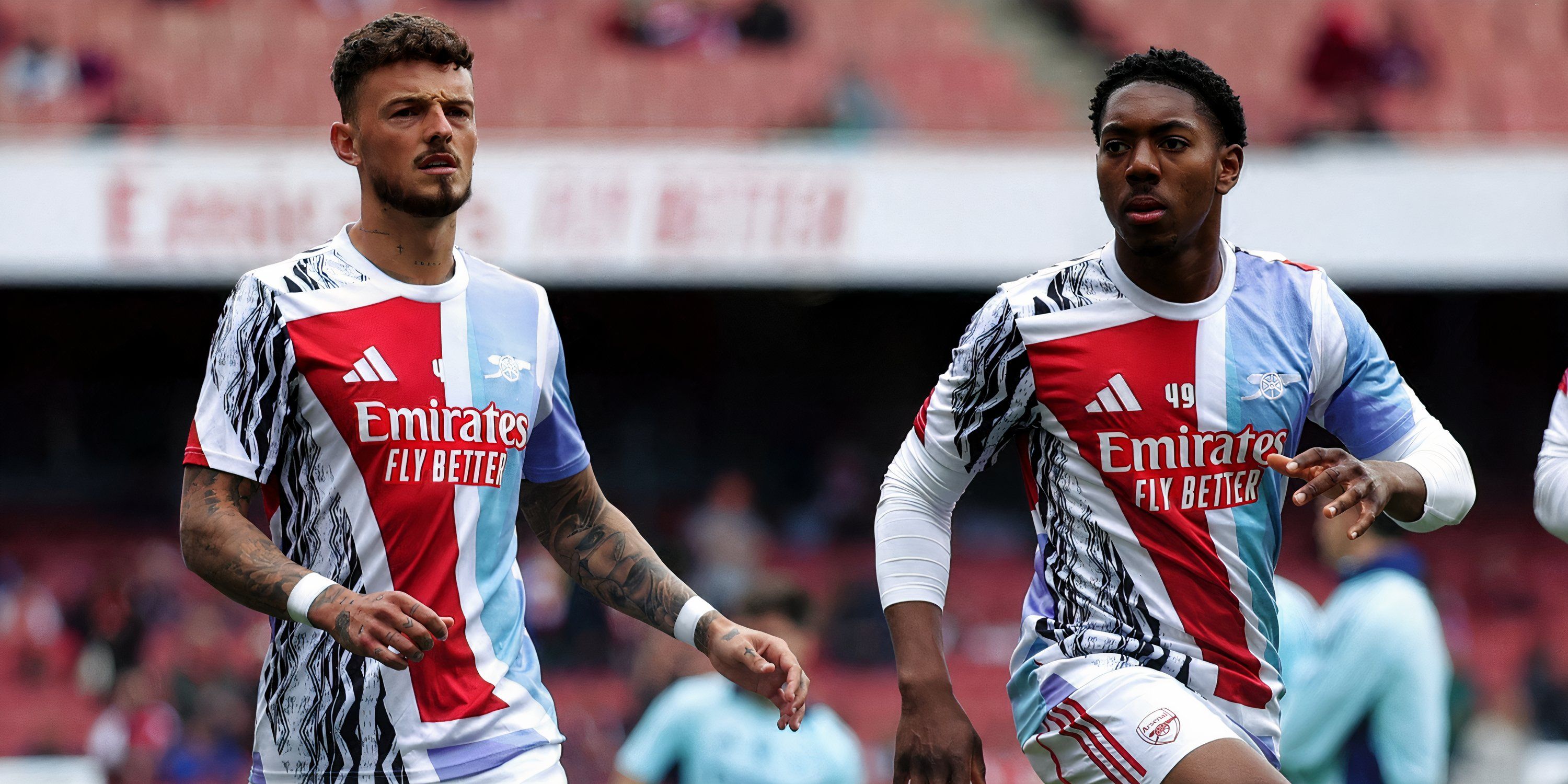 Myles Lewis-Skelly in Arsenal kit