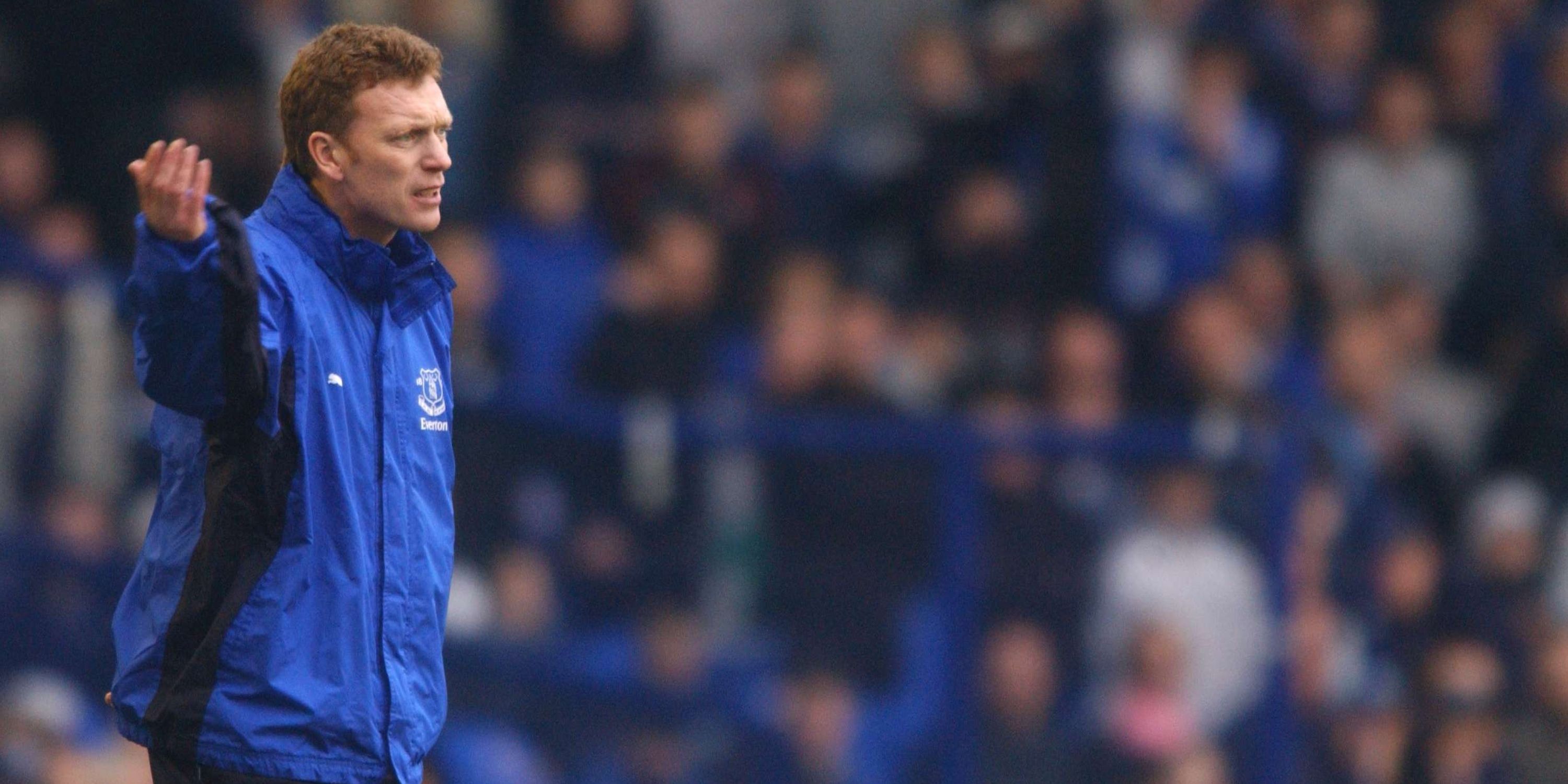 Everton manager David Moyes deep in thought.