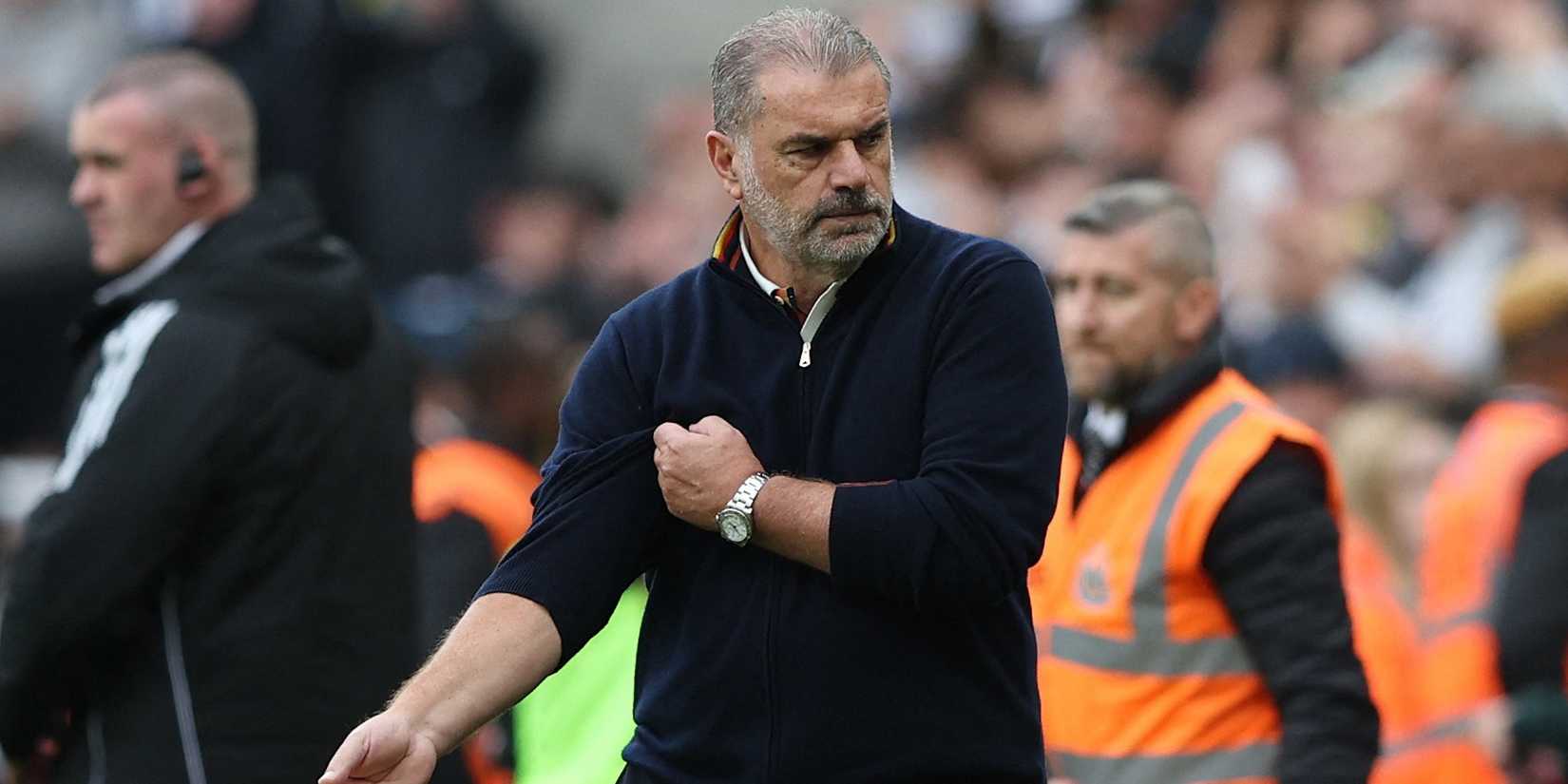 Nottingham Forest manager Ange Postecoglou looks dejected after the match
