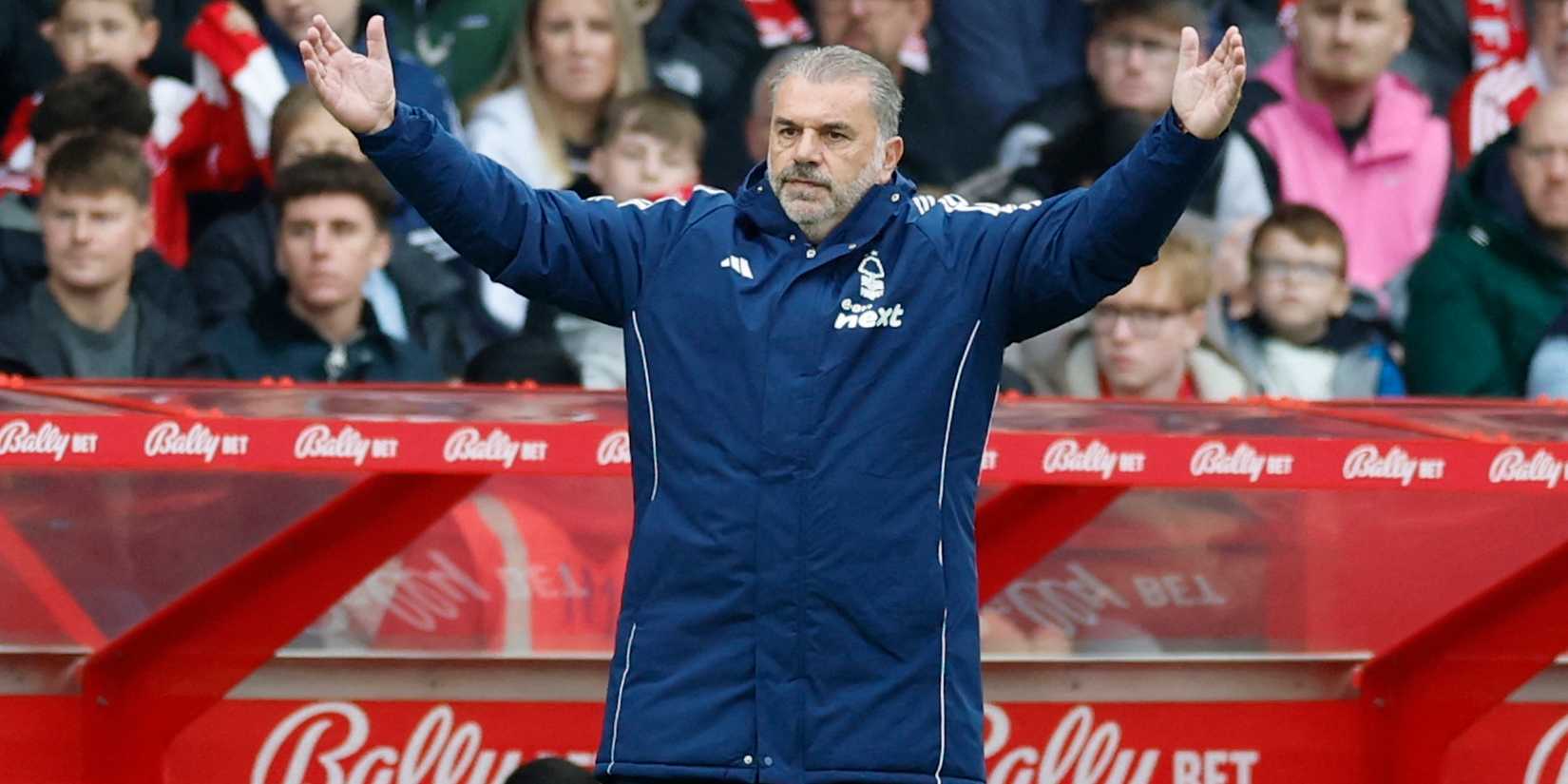 Nottingham Forest manager Ange Postecoglou reacts-1