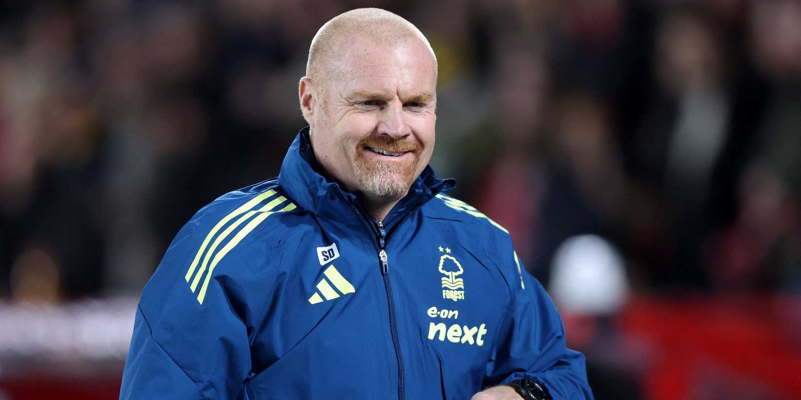 Nottingham Forest manager Sean Dyche reacts