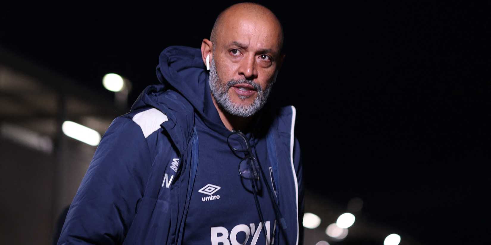 West Ham United manager Nuno Espirito Santo arrives before the match