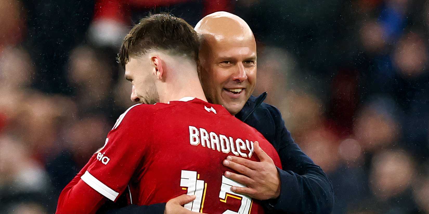 Conor Bradley and Arne Slot