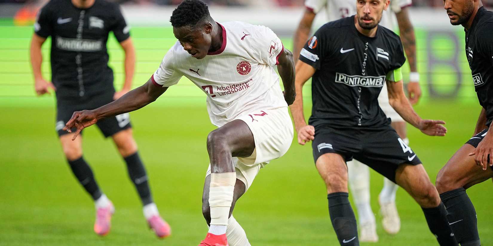 FC Midtjylland's Franculino in action with Sturm Graz's Jon Gorenc Stankovic Bo Amstrup
