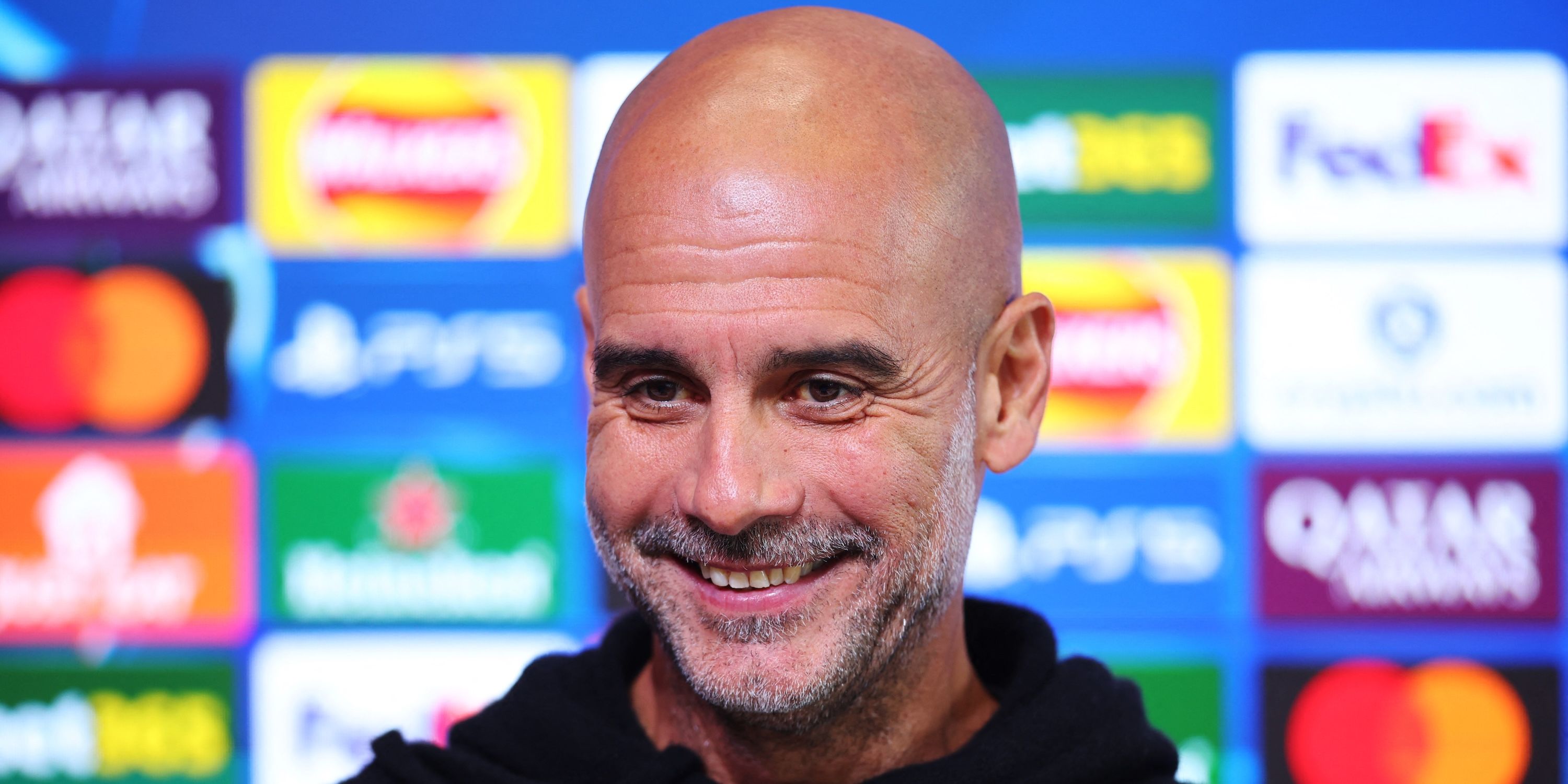 Manchester City manager Pep Guardiola during the press conference