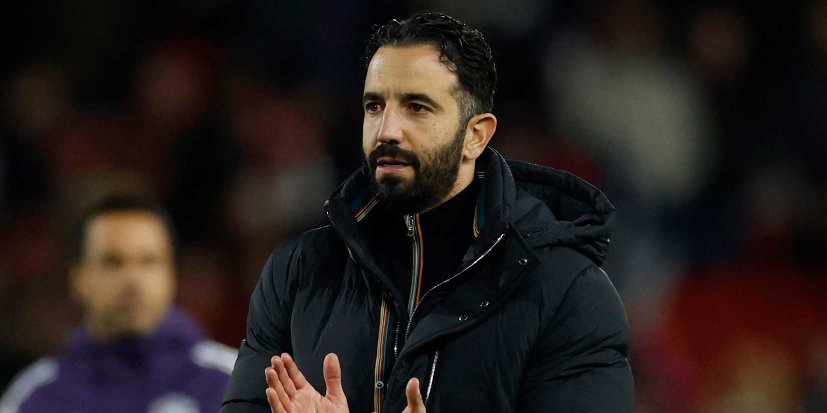 Manchester United manager Ruben Amorim after the match