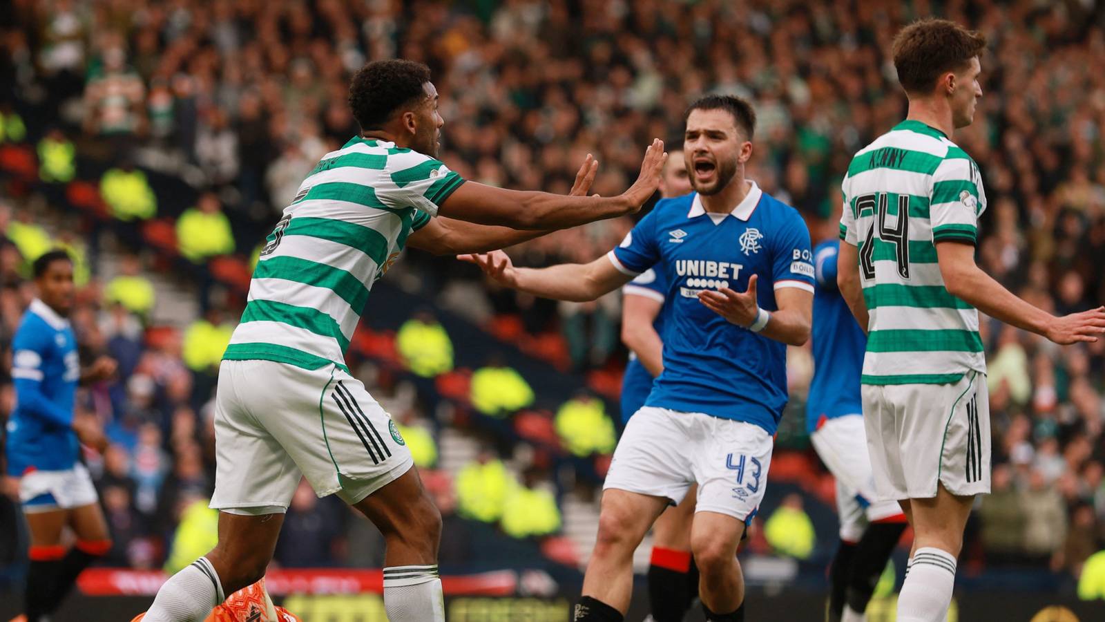 What "VAR said" about Auston Trusty's kick on Jack Butland in Celtic v Rangers