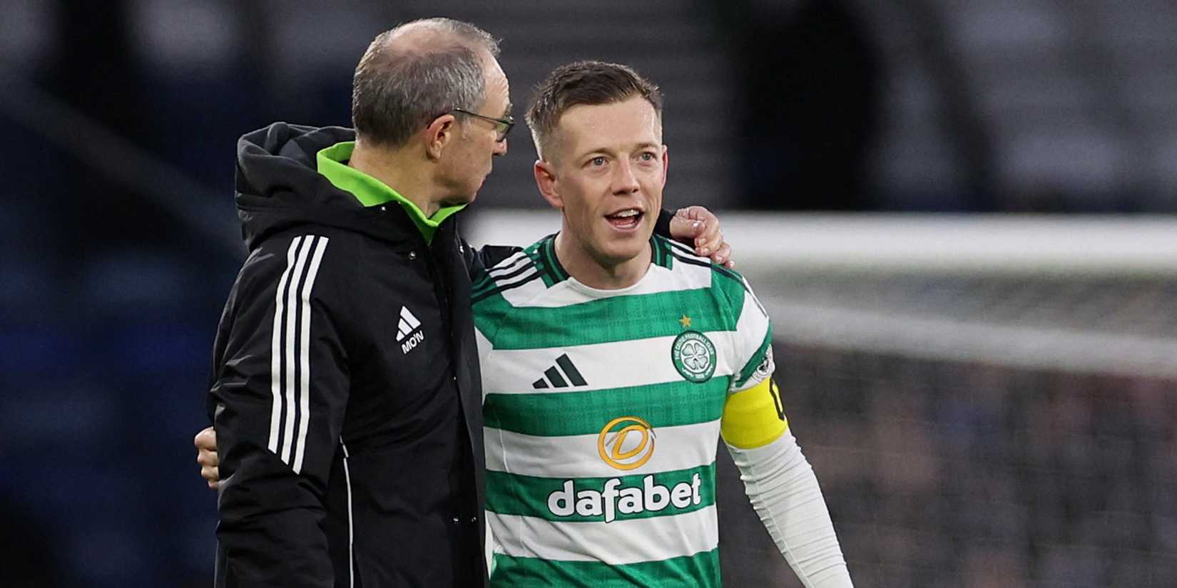 Martin O'Neill and Callum McGregor