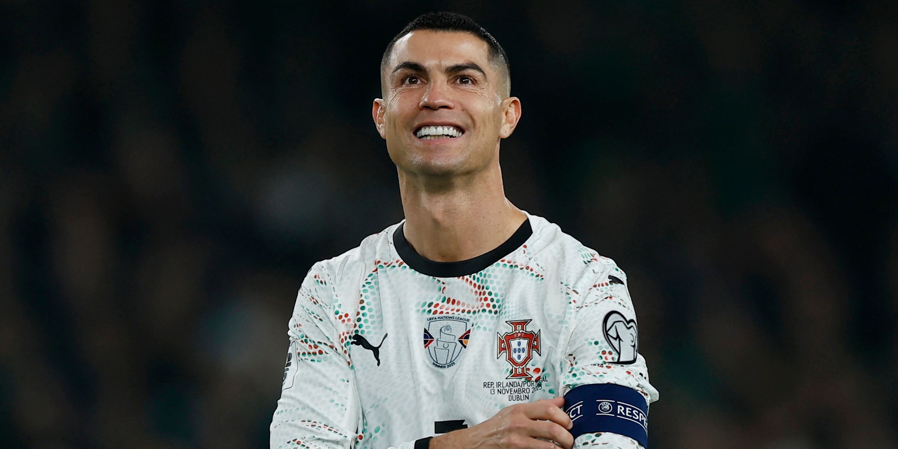 Cristiano Ronaldo, de Portugal, reagiu