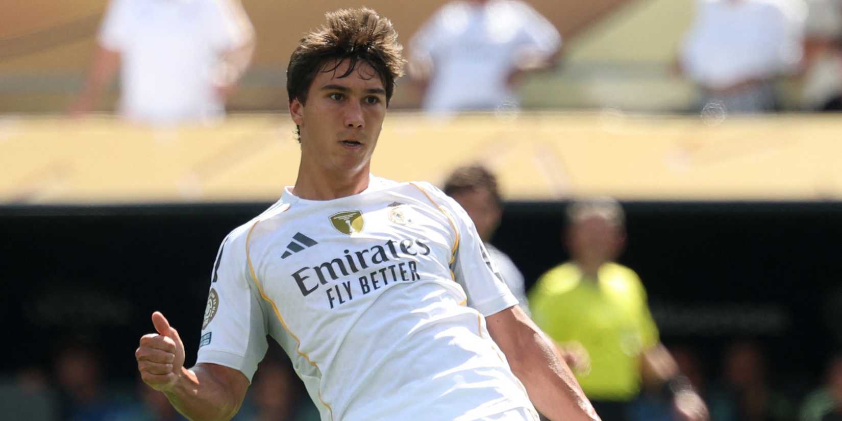 Real Madrid's Gonzalo Garcia in action