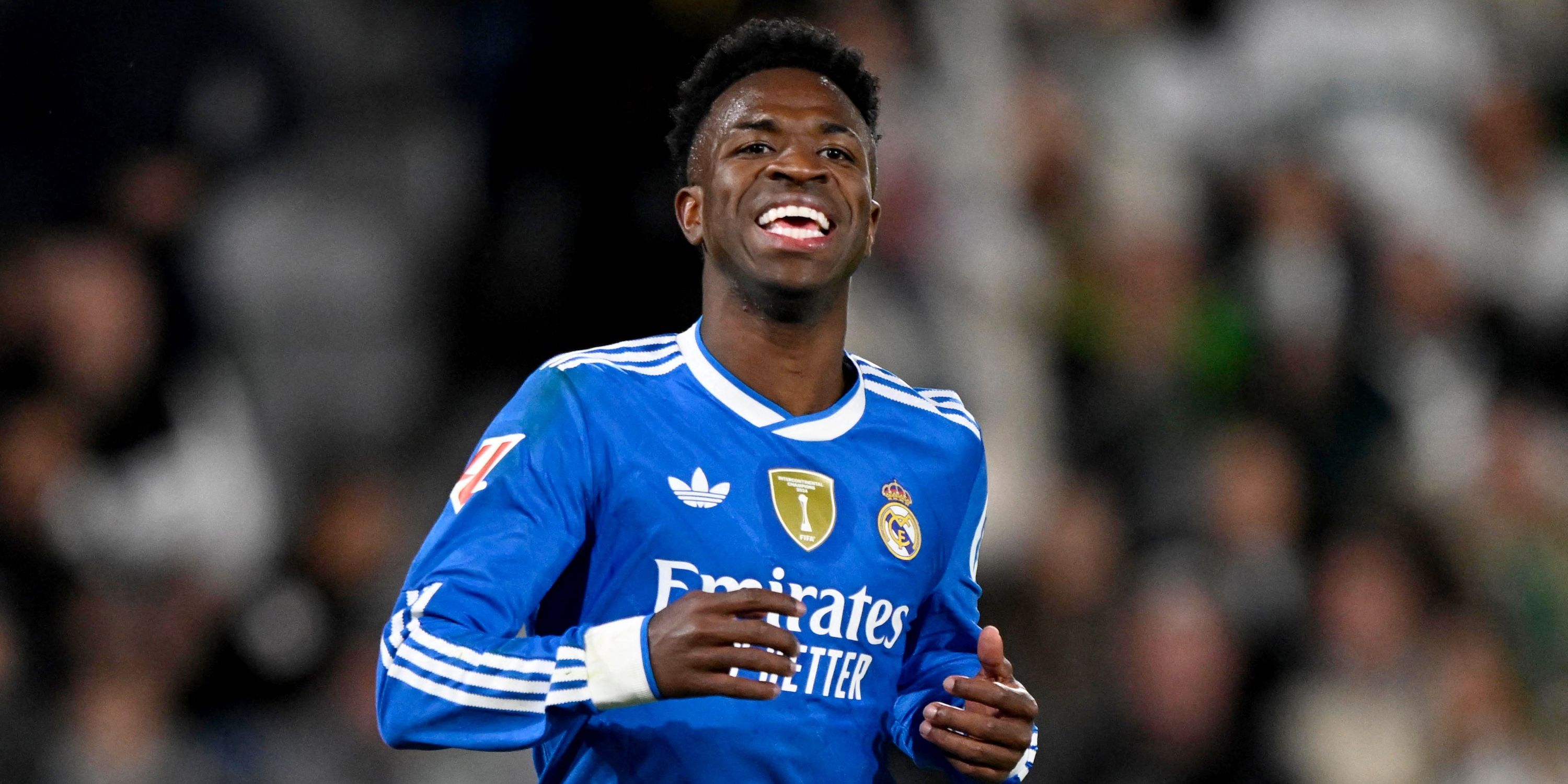  Real Madrid's Vinicius Junior reacts