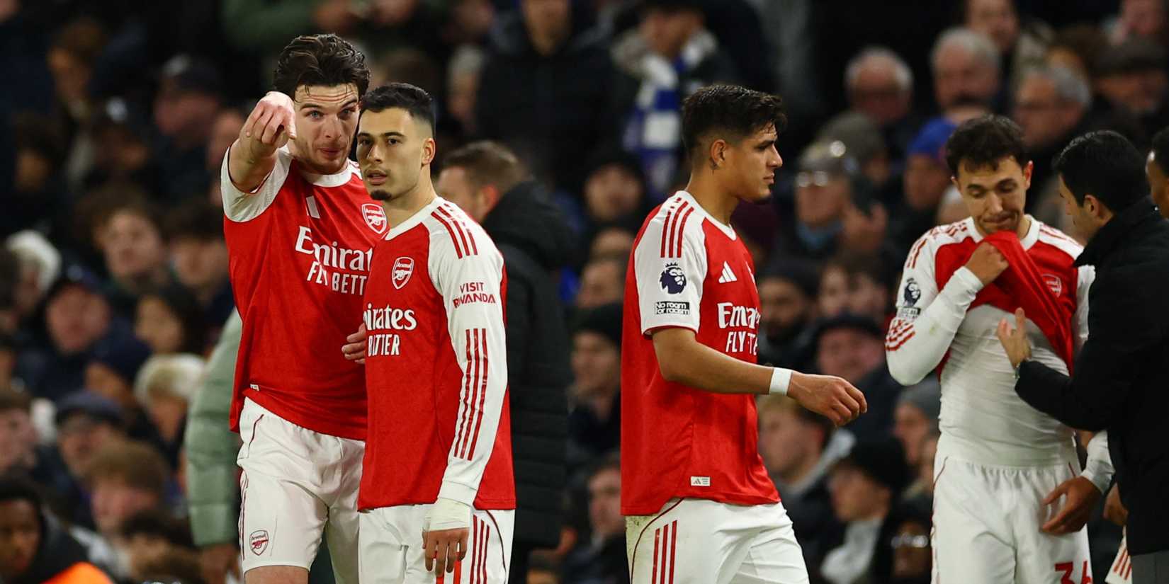 Rice-Martinelli-Hincapie-Zubimendi-Arsenal