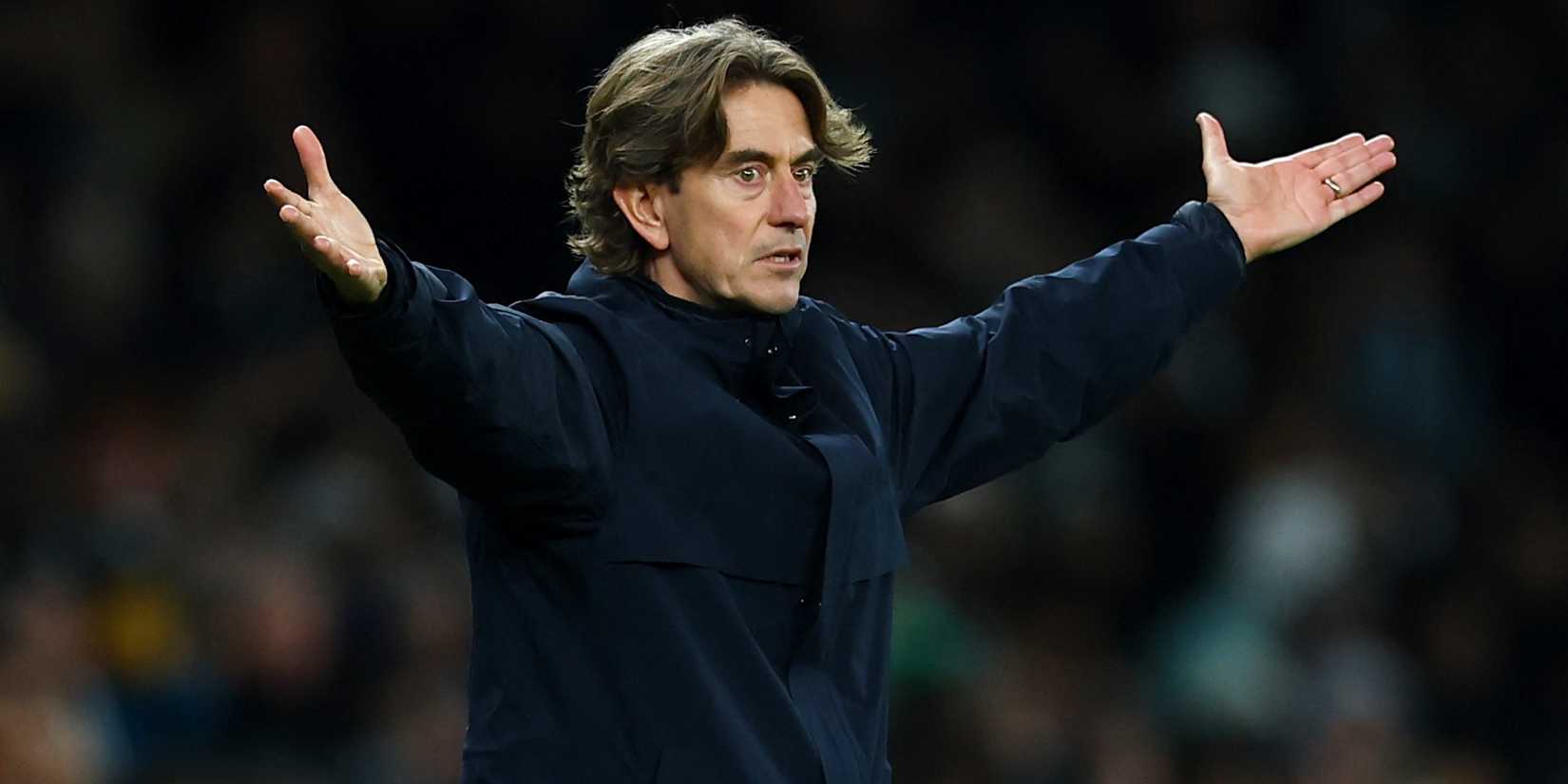 La reazione dell'allenatore del Tottenham Hotspur, Thomas Frank 