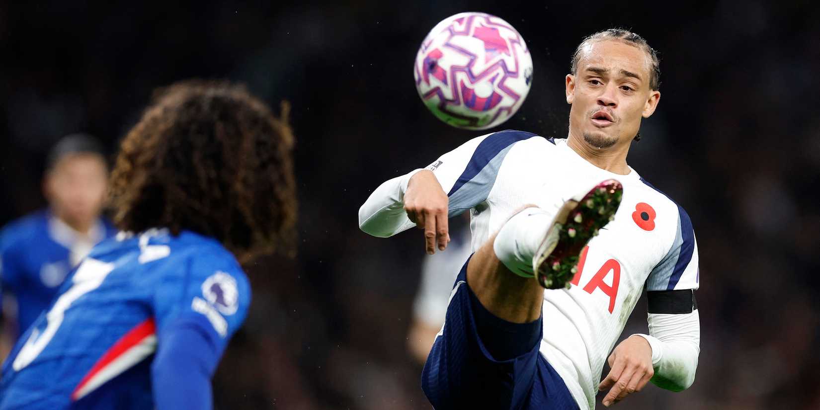 Tottenham Hotspur's Xavi Simons in action