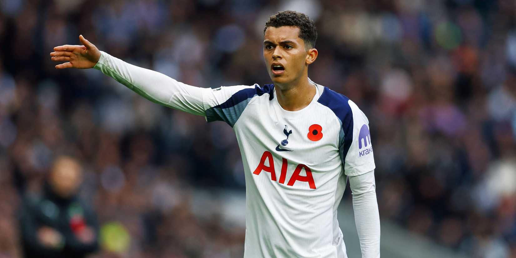 Tottenham winger Brennan Johnson