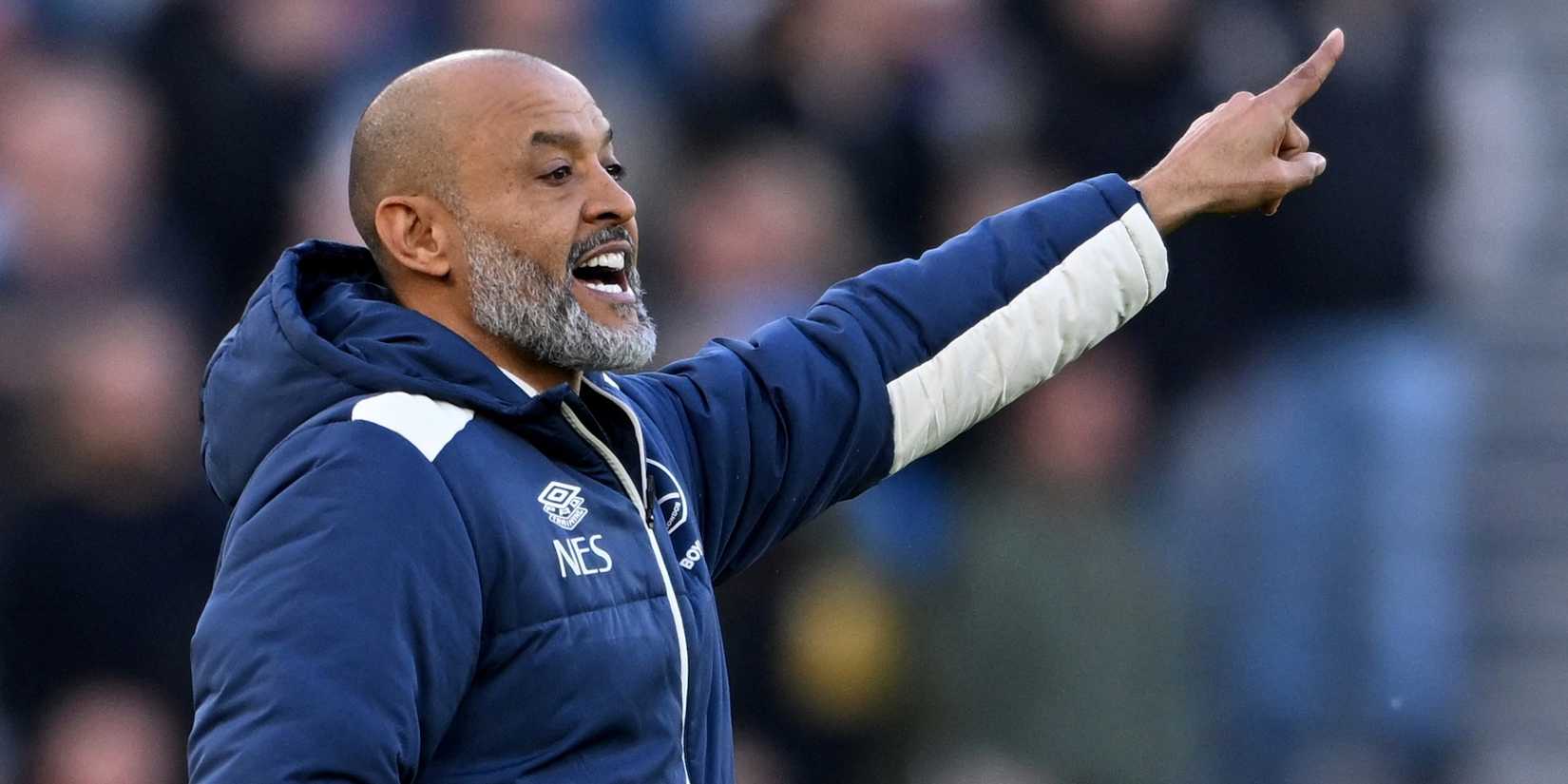 West Ham United manager Nuno Espirito Santo reacts