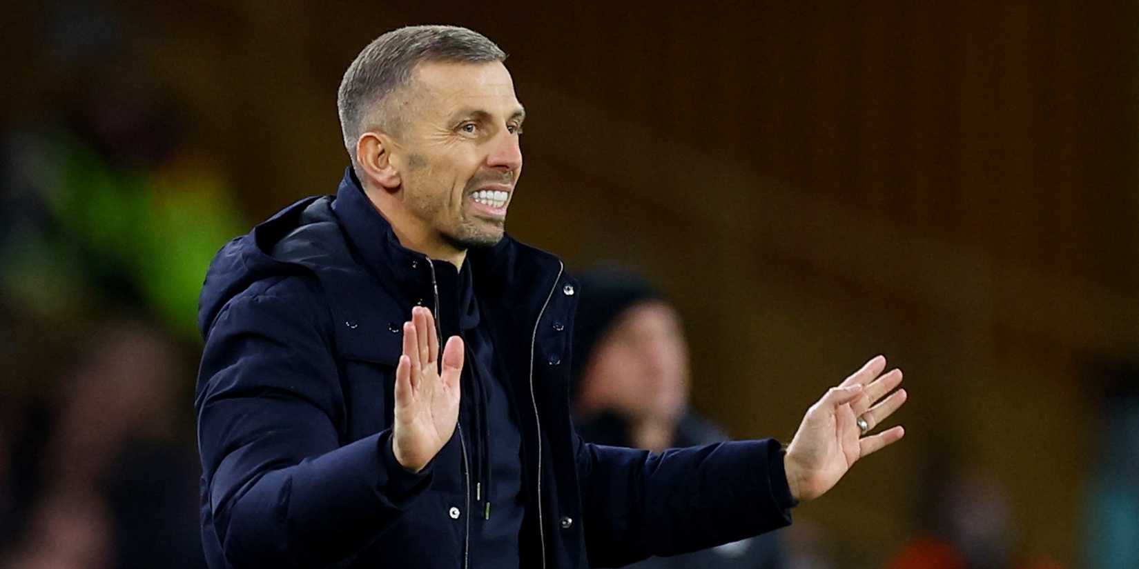 Wolverhampton Wanderers manager Gary O'Neil reacts