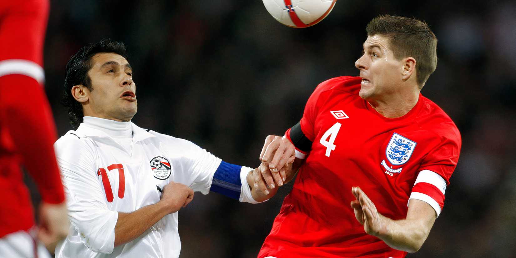 Ahmed Hassan and Stevem Gerrard