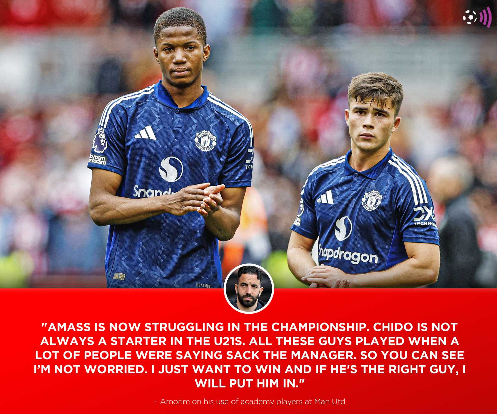 Amorim Amass Chido Obi comments