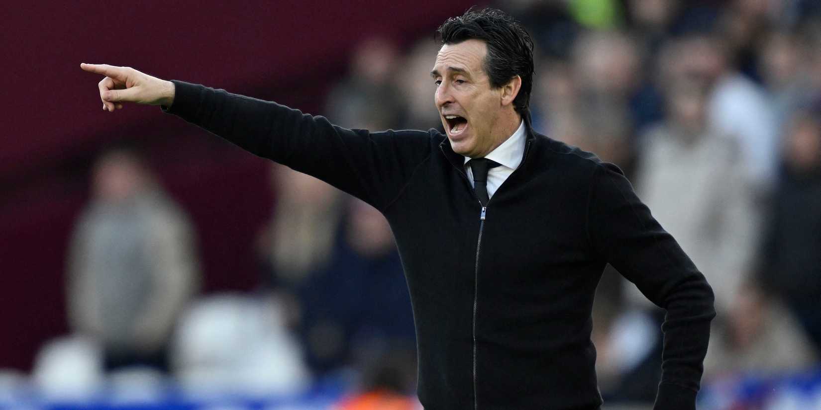 Unai Emery-2, manager of Aston Villa