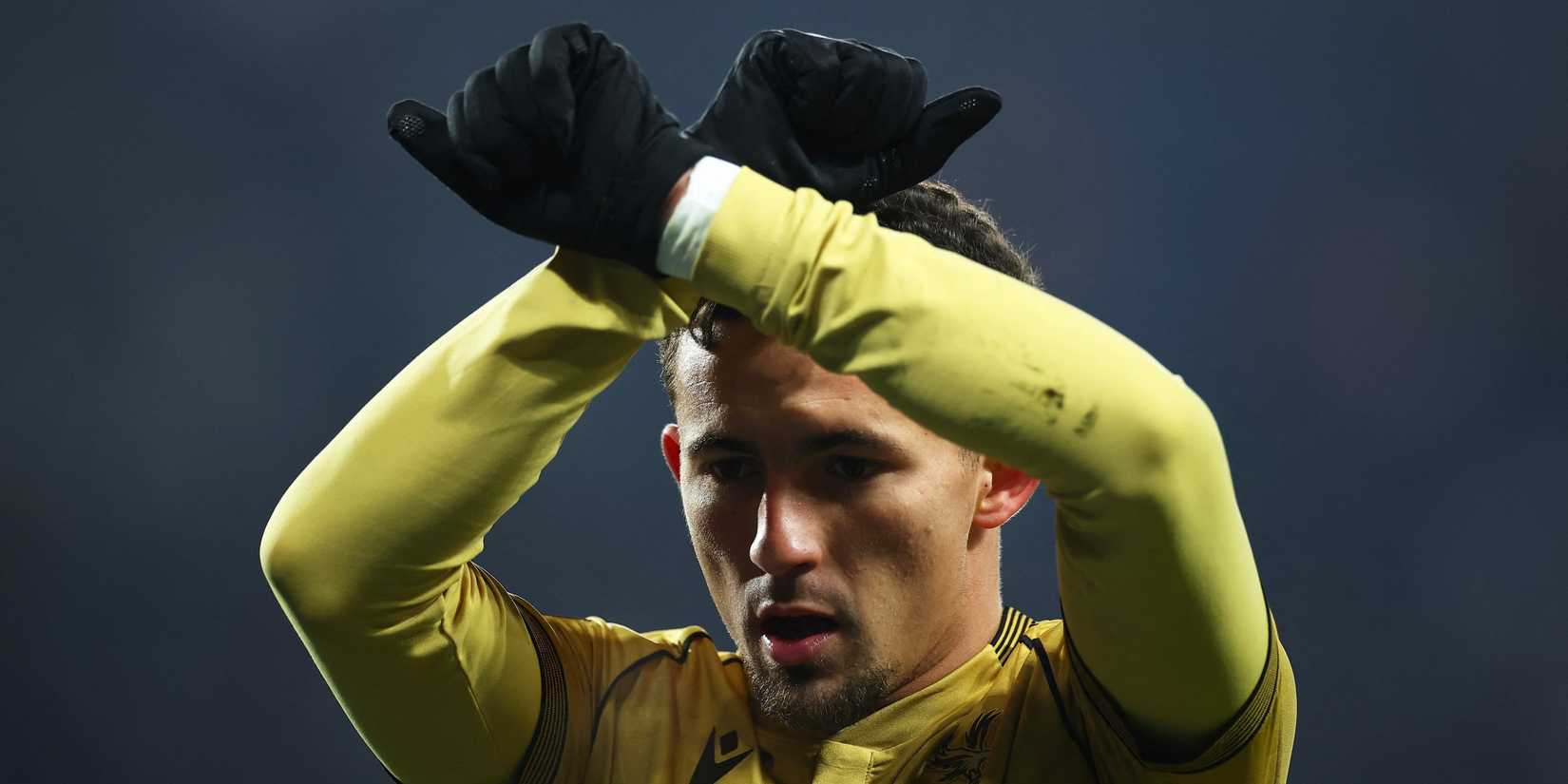 A reação de Jeremy Pino ao Crystal Palace