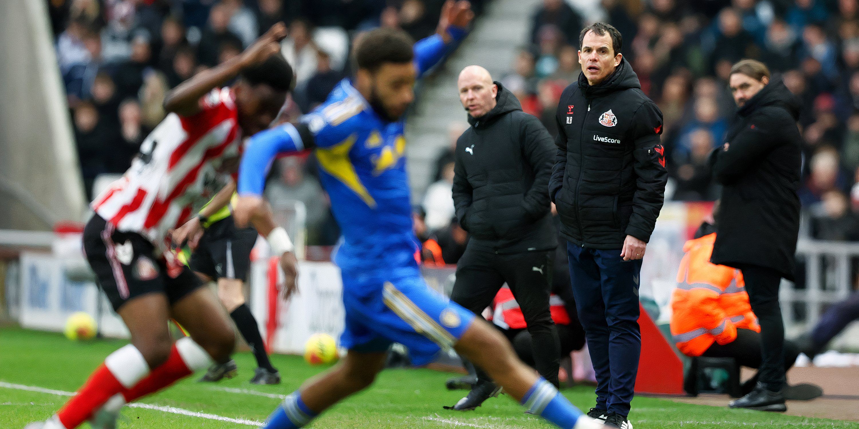 Jogadores do Leeds em campo
