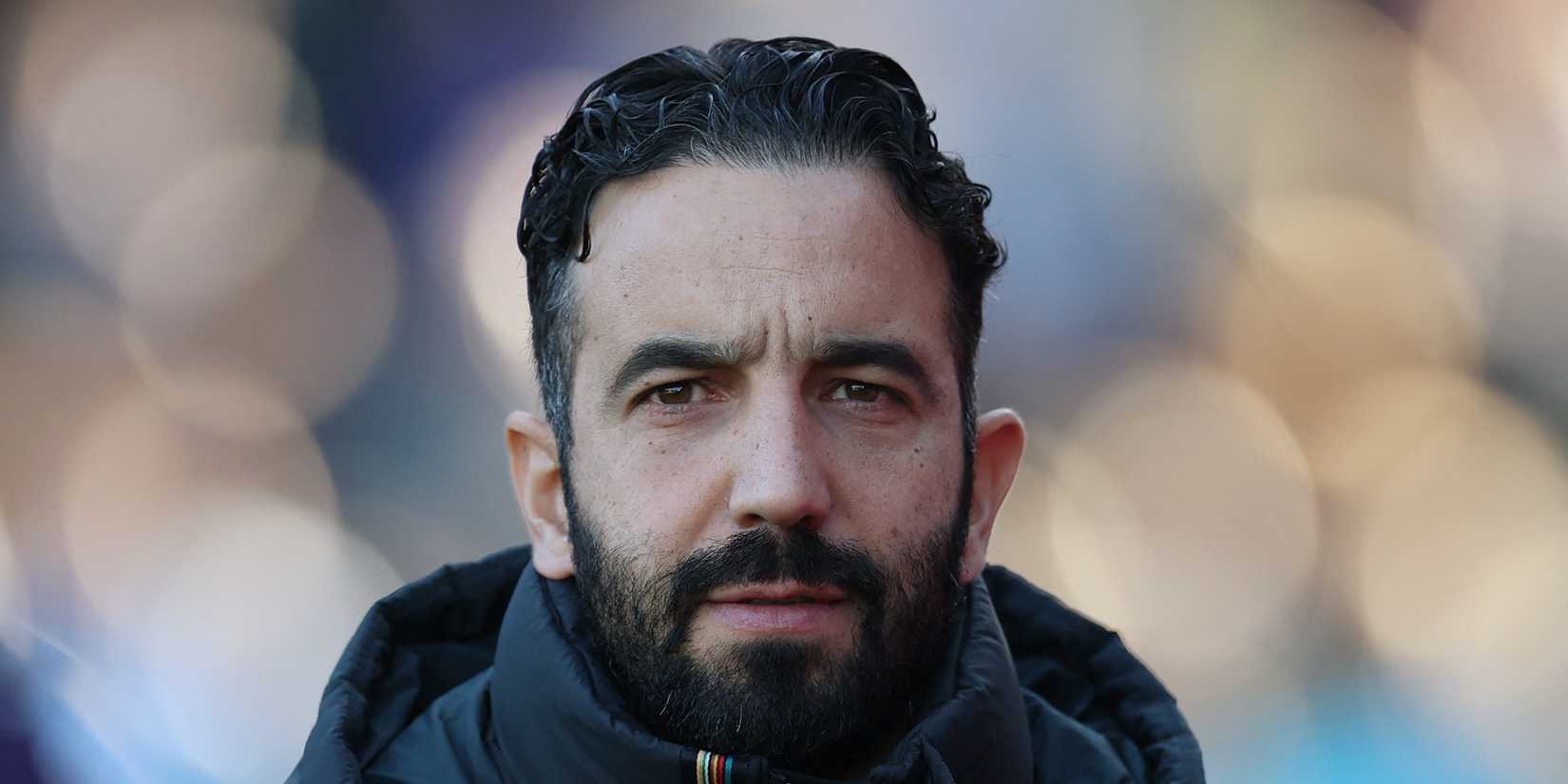 Manchester United manager Ruben Amorim before the match 