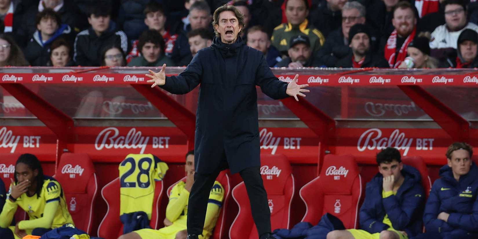 Tottenham Hotspur manager Thomas Frank reacts - 2