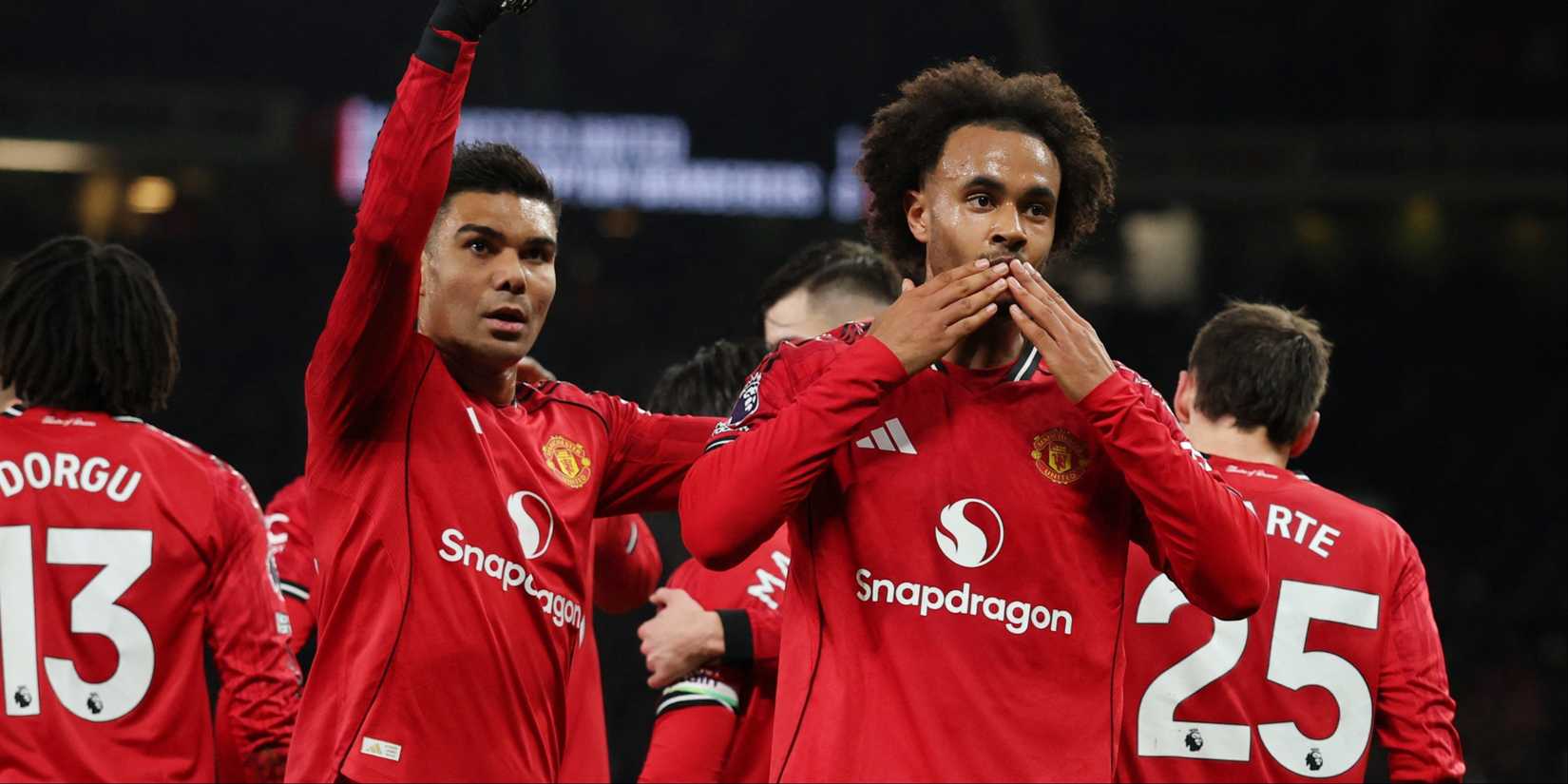 Zirkzee Ugarte-Casemiro-Manchester United