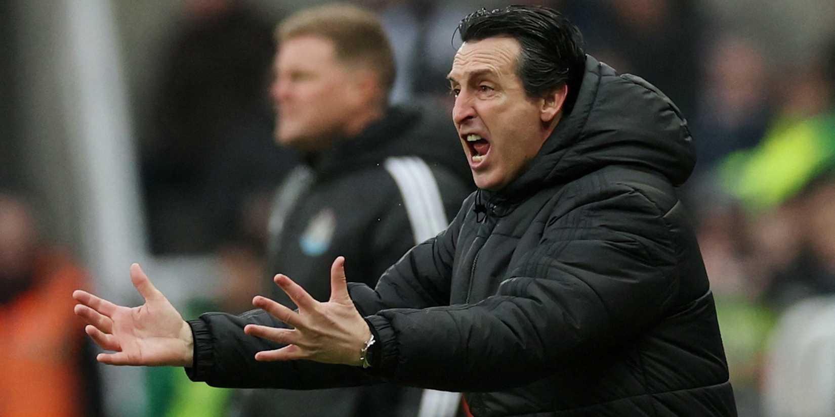 Aston Villa manager Unai Emery's reaction -1