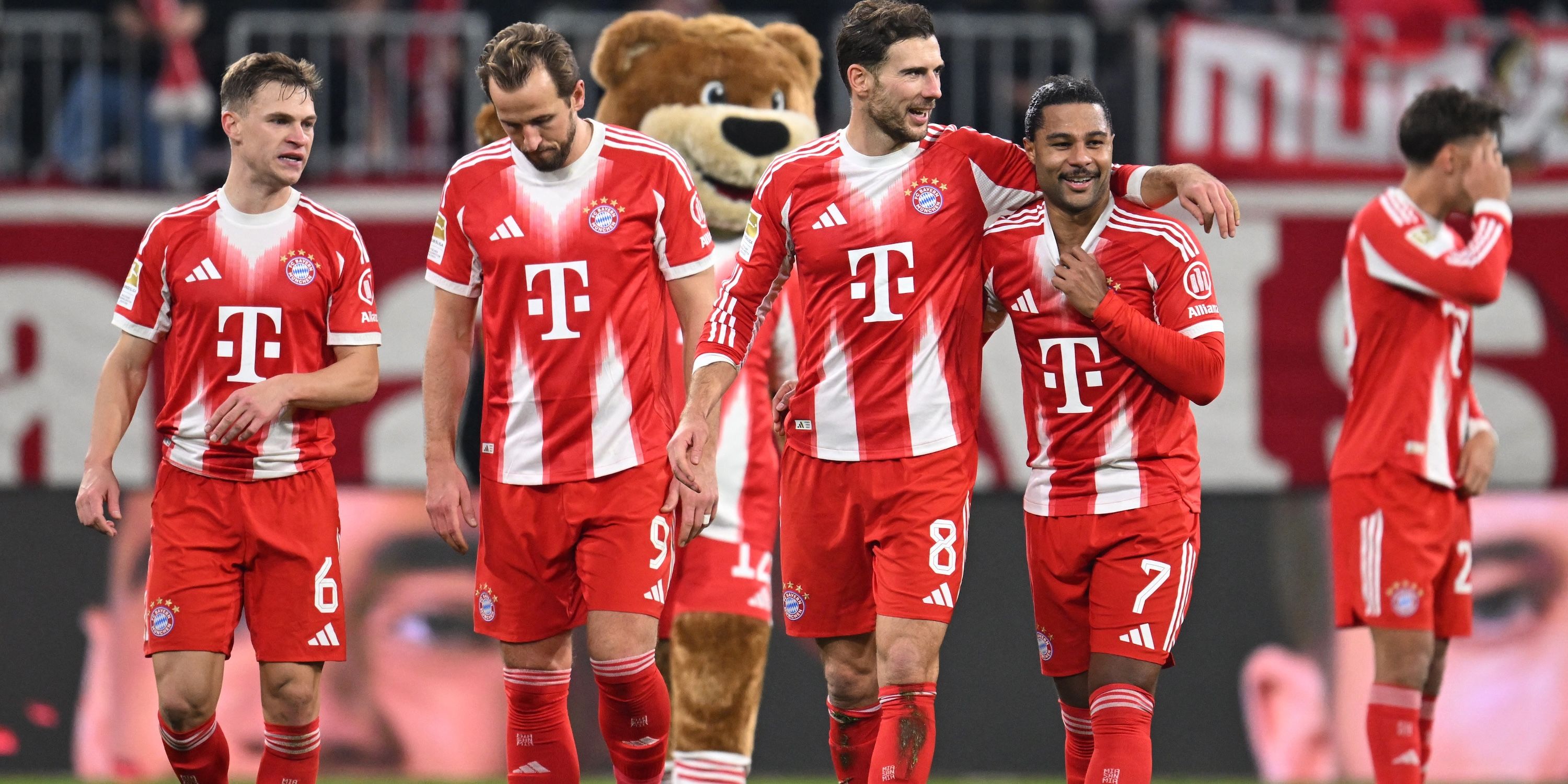  Bayern Munich's Joshua Kimmich, Leon Goretzka, Harry Kane and Serge Gnabry