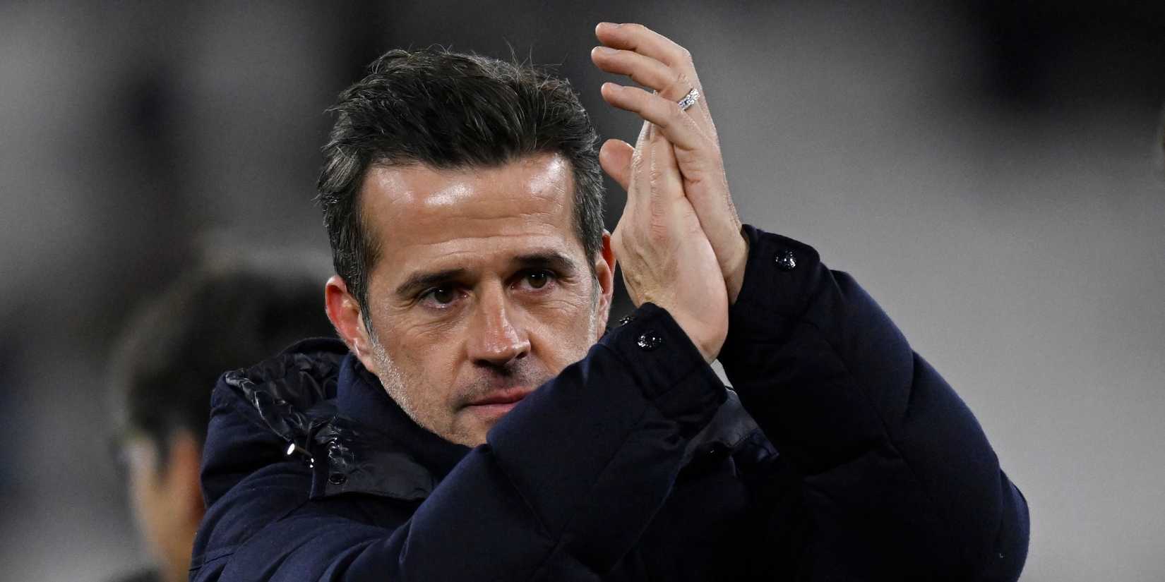 Fulham coach Marco Silva applauds fans after the game