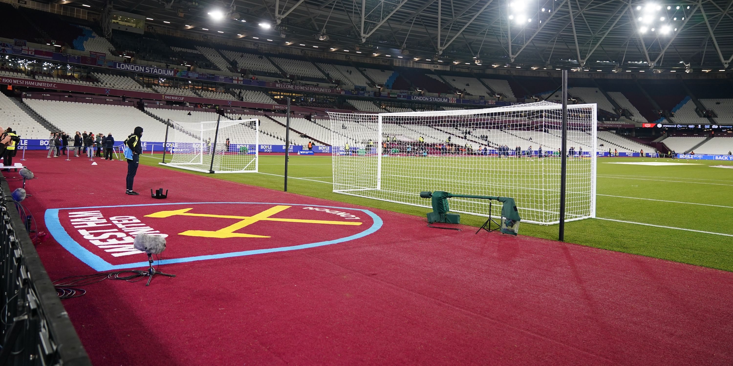 General view of the London Stadium ahead of the Premier League match West Ham United vs Nottingham Forest
