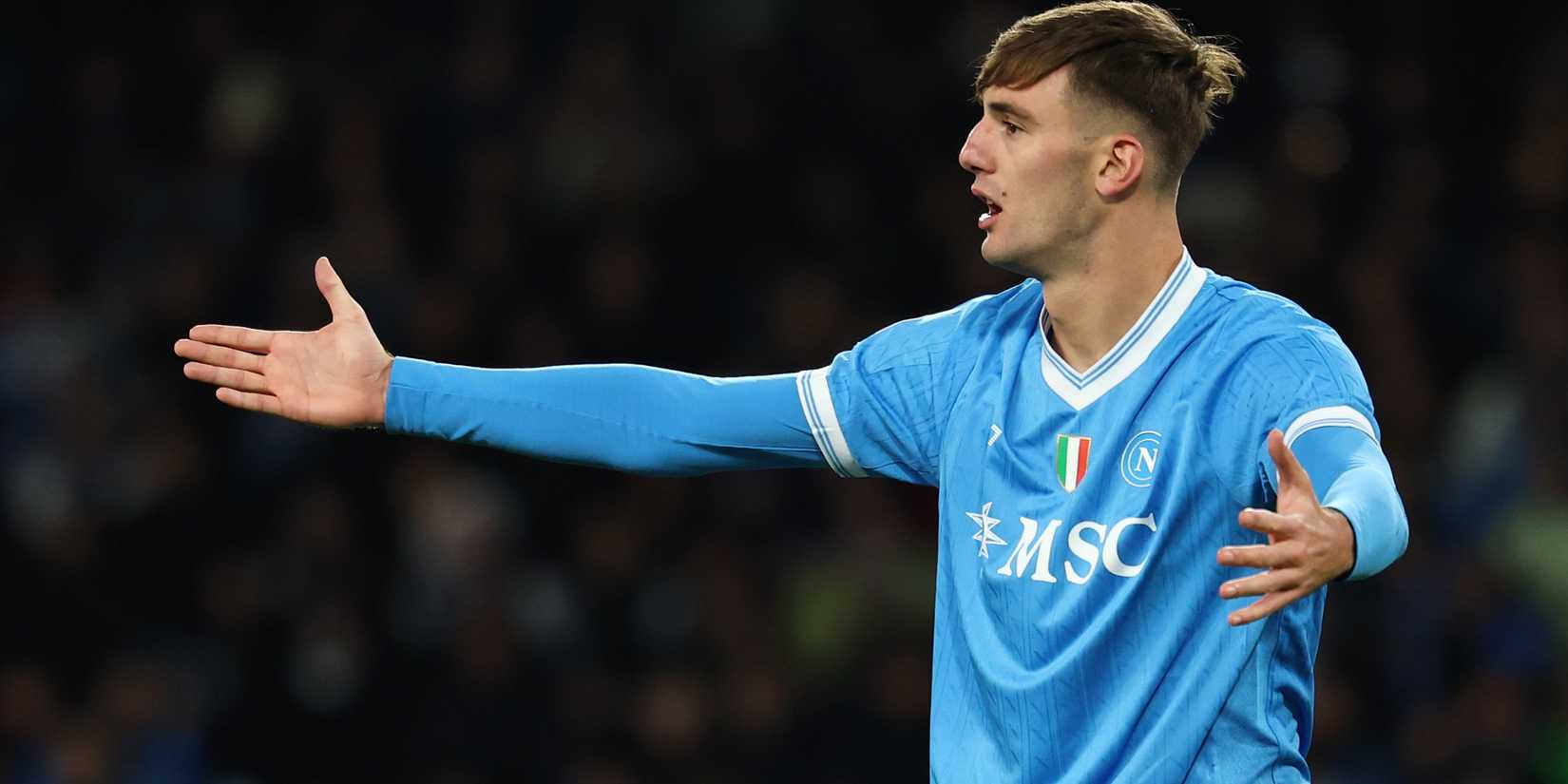 Lorenzo Lucca of SSC Napoli gestures-1