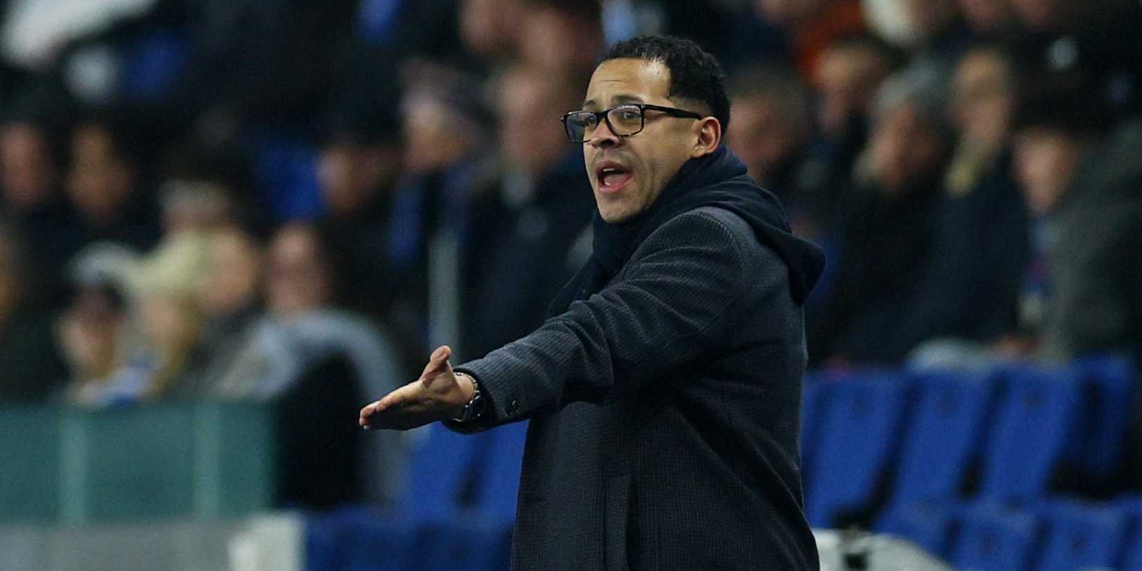 RC Strasbourg coach Liam Rosenior during the match