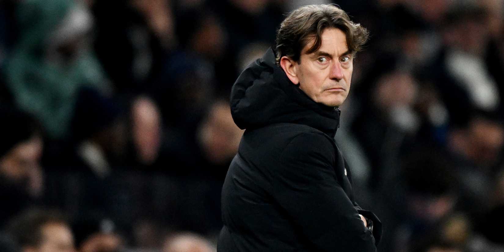 Tottenham Hotspur manager Thomas Frank reacts-1