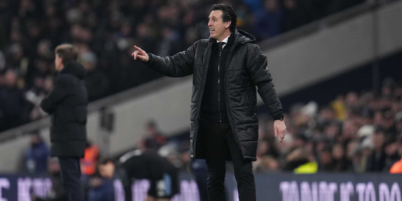 Unai Emery manager dell'Aston Villa durante la partita del terzo turno della Emirates FA Cup Tottenham Hotspur vs Aston Villa-1
