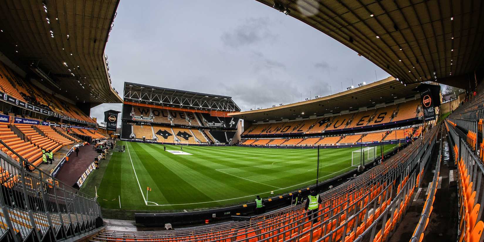 Visão geral de Molineux antes do jogo da Premier League Wolverhampton Wanderers x Bournemouth
