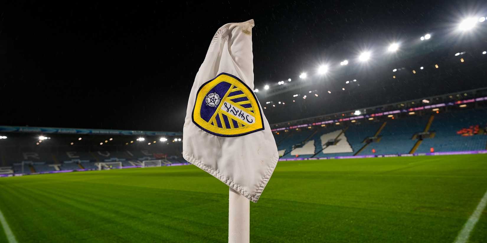 A general view of the corner flag, pitch and stands during the Premier League match Leeds United vs Nottingham Forest
