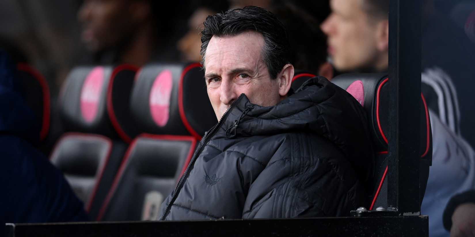Aston Villa head coach Unai Emery before the game