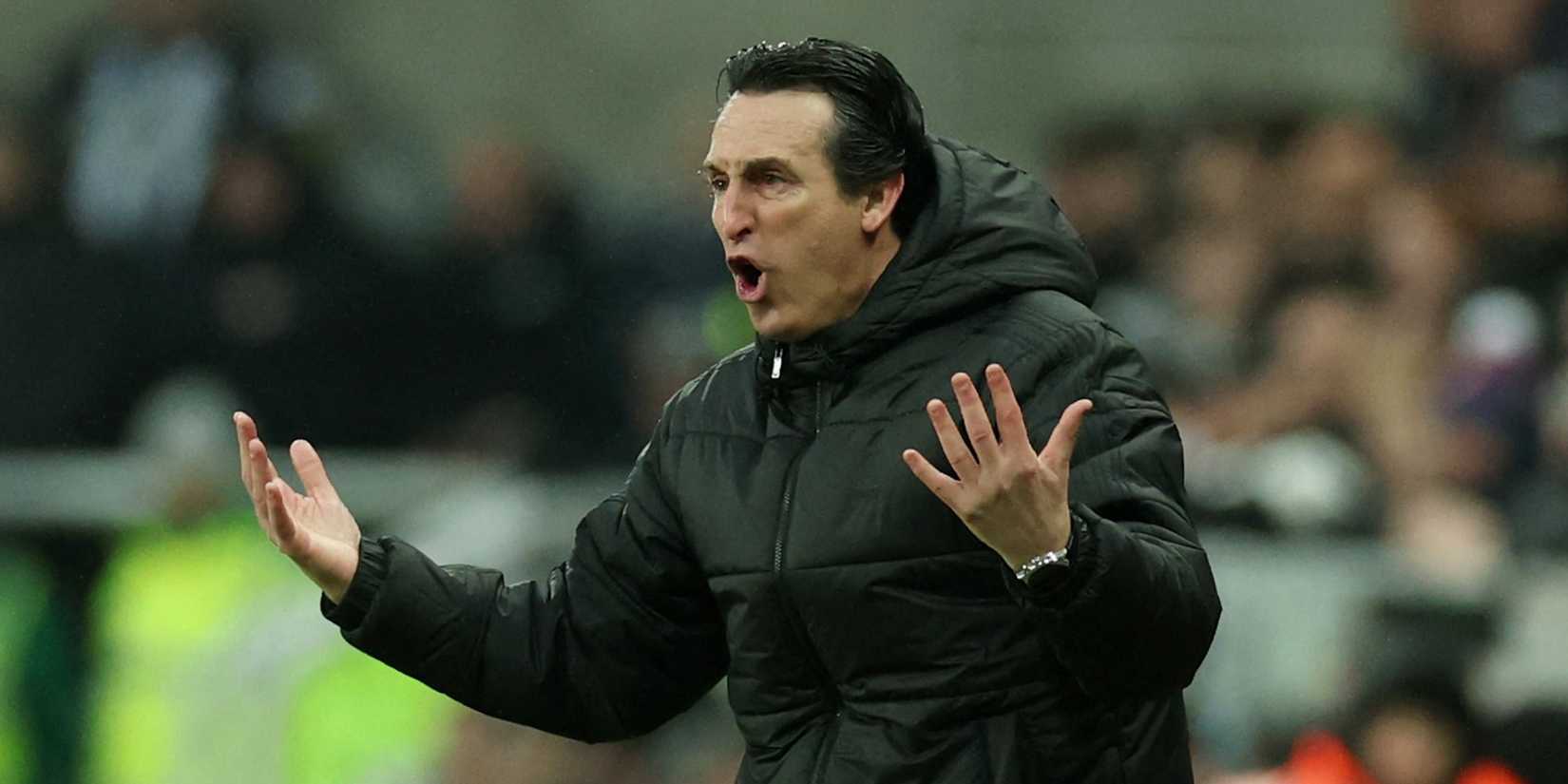 O técnico do Aston Villa, Uni Emery, reagiu