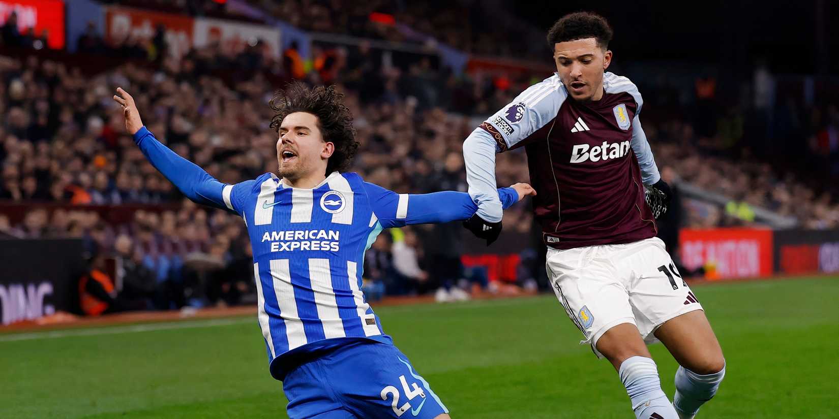 Aston Villa's Jadon Sancho