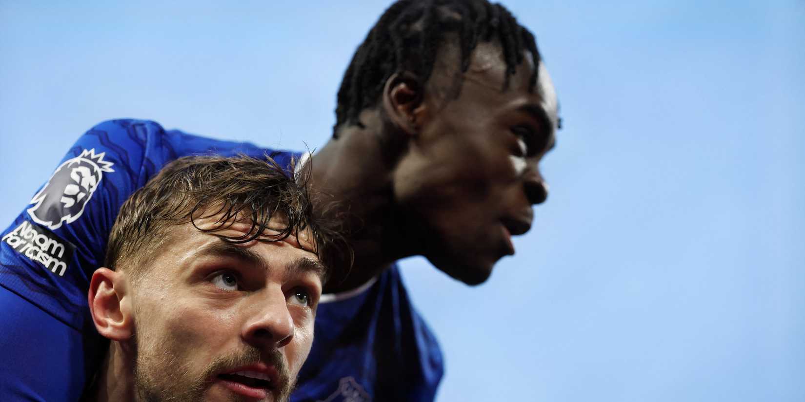 Dewsbury-Hall and George celebrate