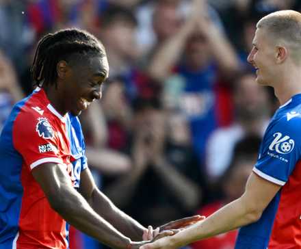 Eberechi Eze and Adam Wharton