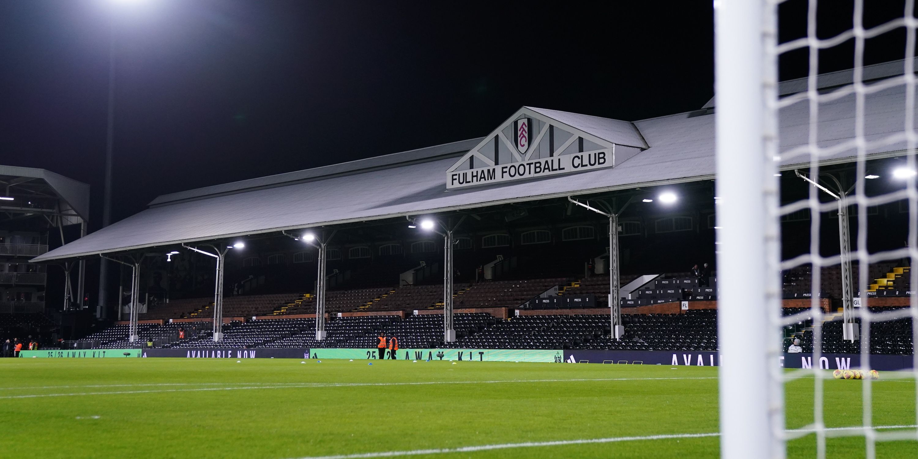 Uma visão geral de Craven Cottage antes da partida da Premier League com Fulham x Chelsea