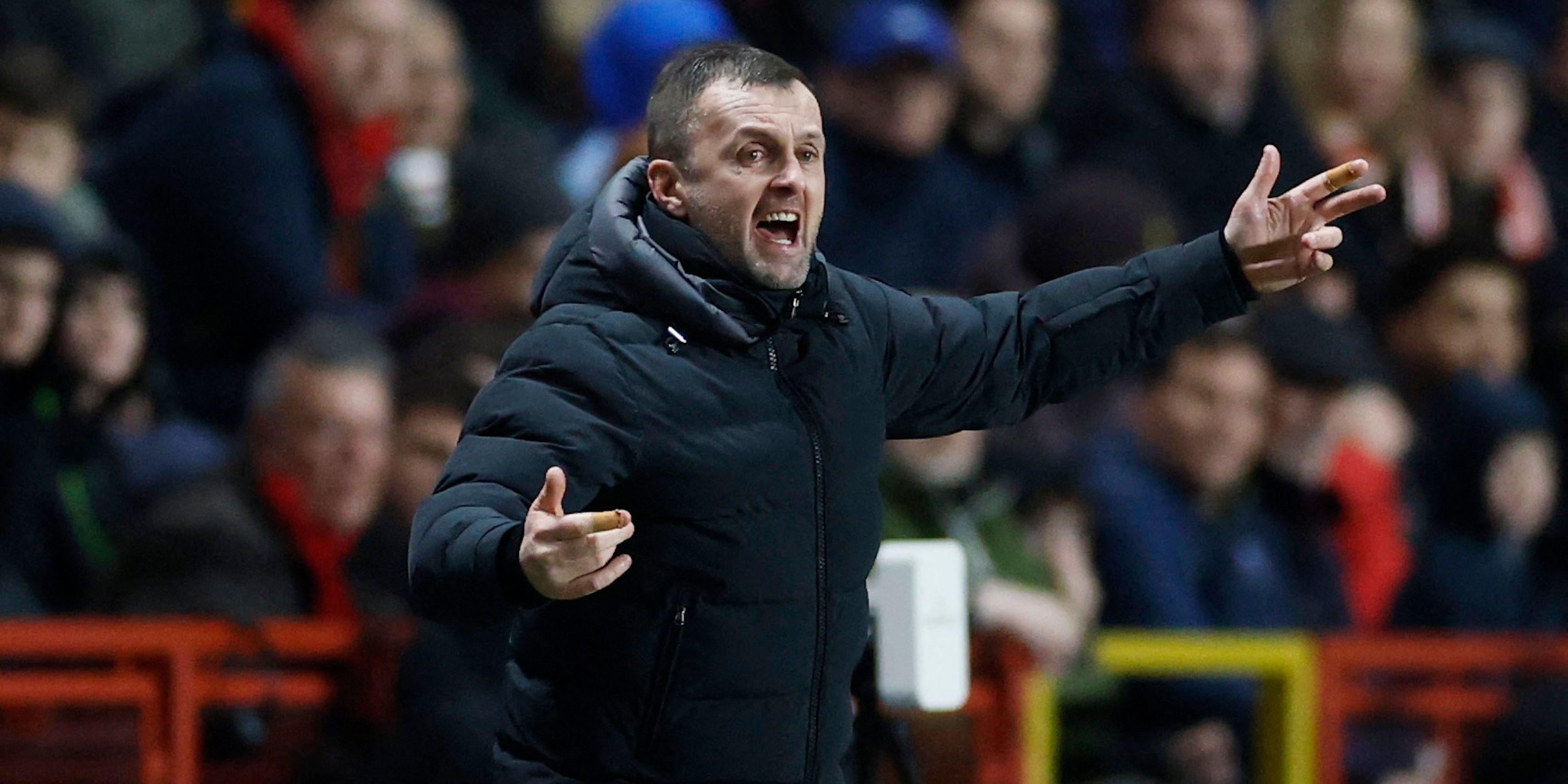 Charlton Athletic manager Nathan Jones during the match