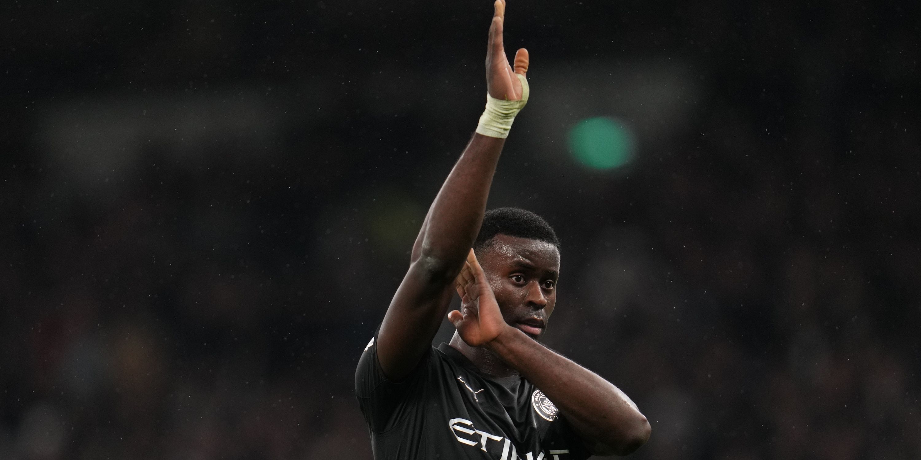 Manchester City's Mark Gay during the Premier League match between Tottenham Hotspur and Manchester City