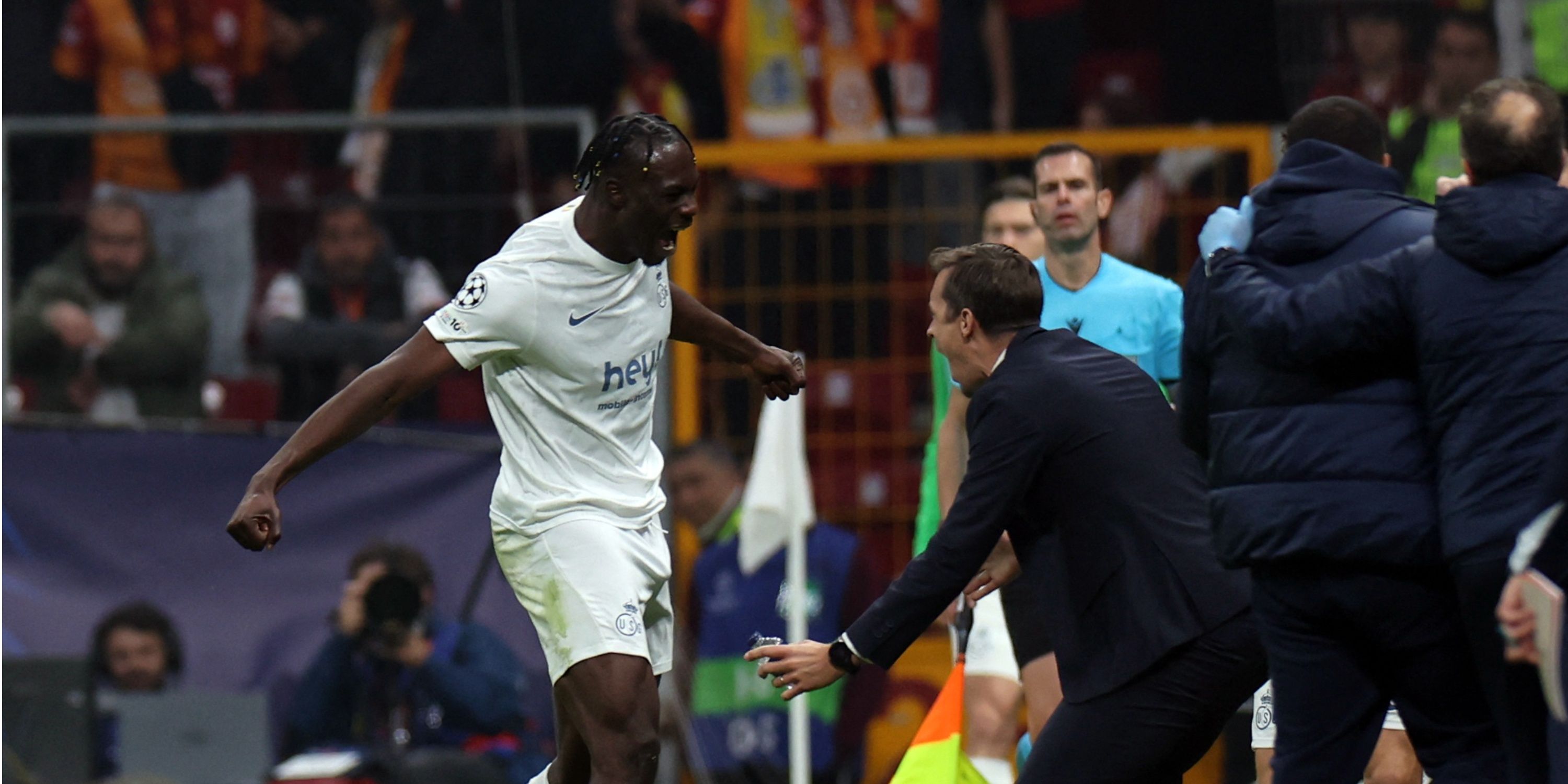 Everton scouts spotted tracking Promise David as Friedkin join £17m race