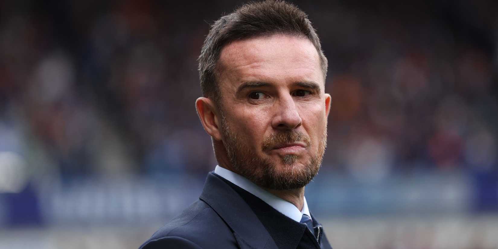 O técnico interino do Rangers, Barry Ferguson, antes do jogo